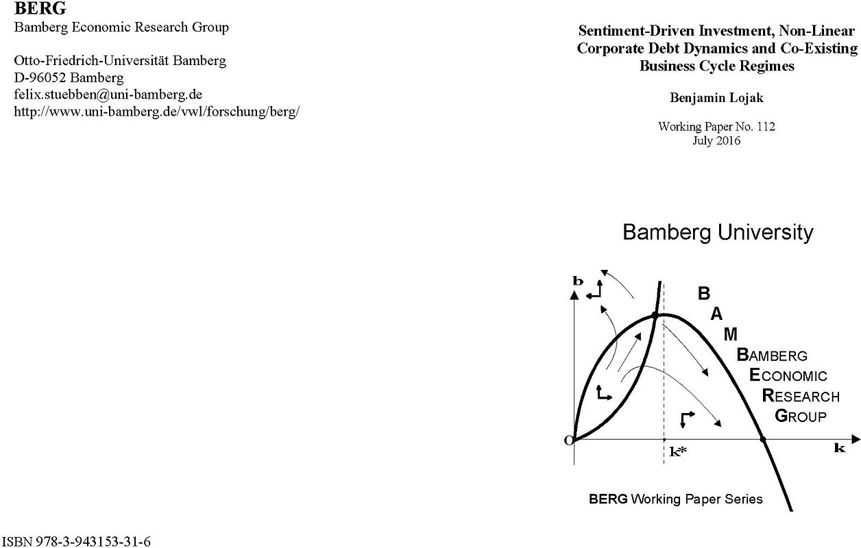 Sentiment-Driven Investment, Non-Linear Corporate Debt Dynamics and Co-Existing Business Cycle Regimes