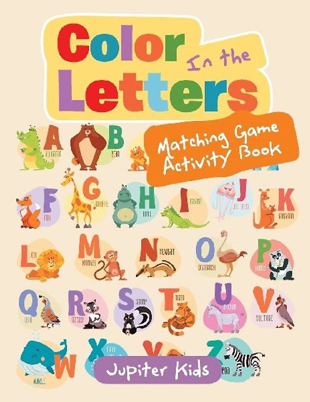 Color In the Letters Matching Game Activity Book