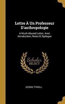 Lettre À Un Professeur D'anthropologie