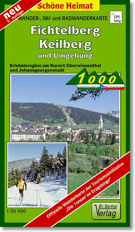 Wander-, Ski- und Radwanderkarte Fichtelberg /Keilberg und Umgebung