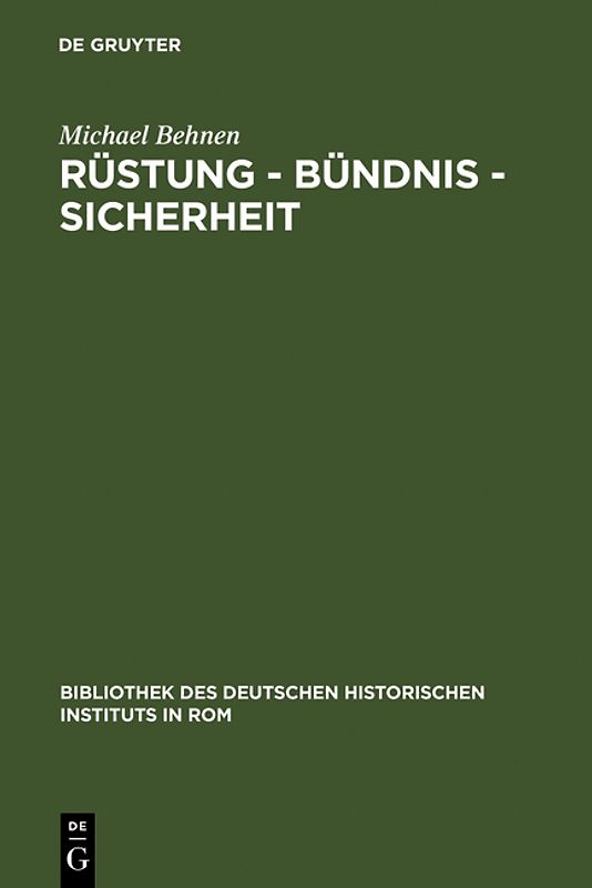 Rüstung - Bündnis - Sicherheit