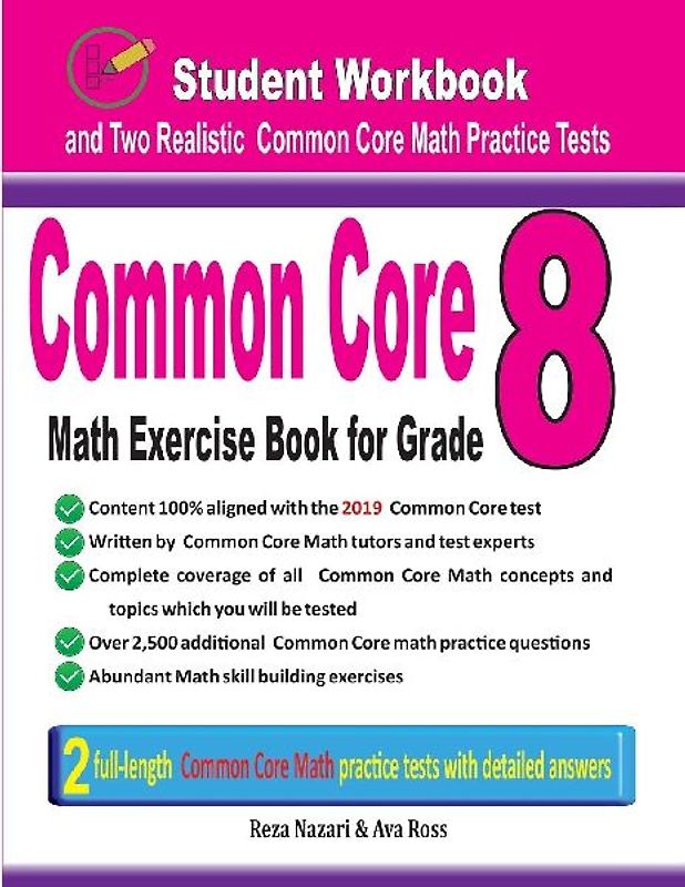 Common Core Math Exercise Book for Grade 8
