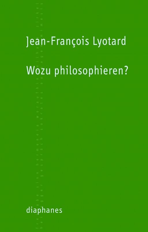 Wozu philosophieren?