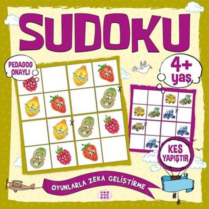 Cocuklar Icin Sudoku - Kes Yapistir 4 Yas