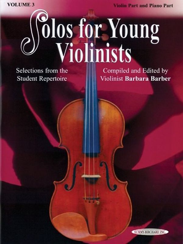 Solos for Young Violinists - Violin Part and Piano Accompaniment, Volume 3