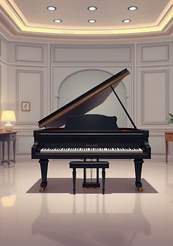 Notenheft Piano: DIN A5 Notenlinienheft | 60 Seiten mit 12 Notenzeilen / Systeme pro Blatt | Papier 90g/m² | Musikheft mit Notenlinien