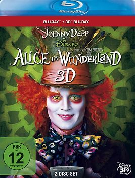 Alice im Wunderland 3D [inkl.2D Version, 2 Discs] 3D Blu-ray Disc