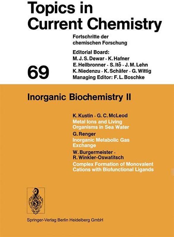 Inorganic Biochemistry II