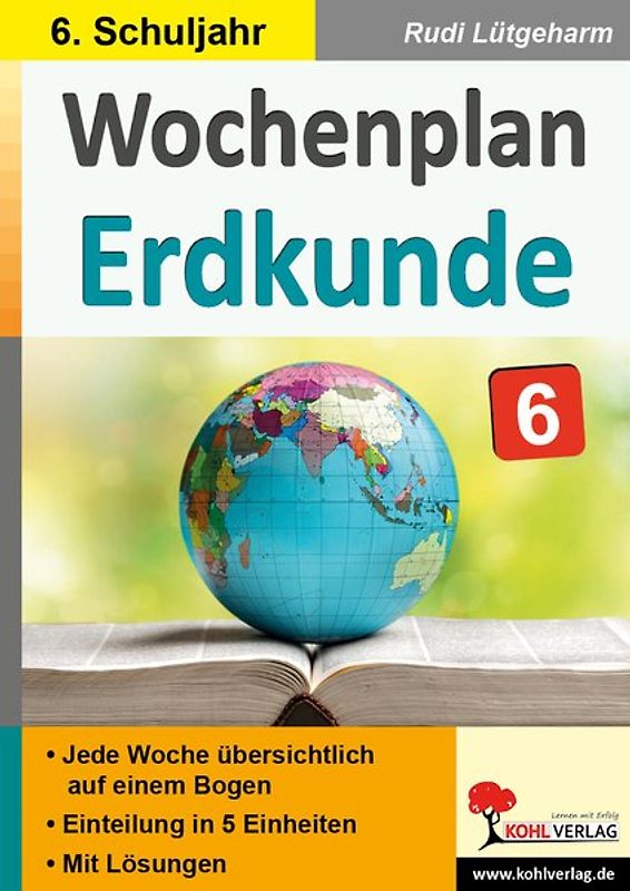 Wochenplan Erdkunde / Klasse 6