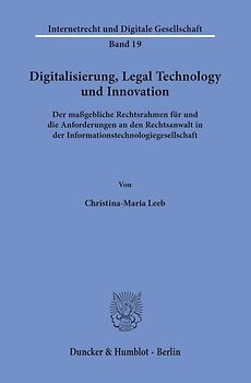 Digitalisierung, Legal Technology und Innovation.