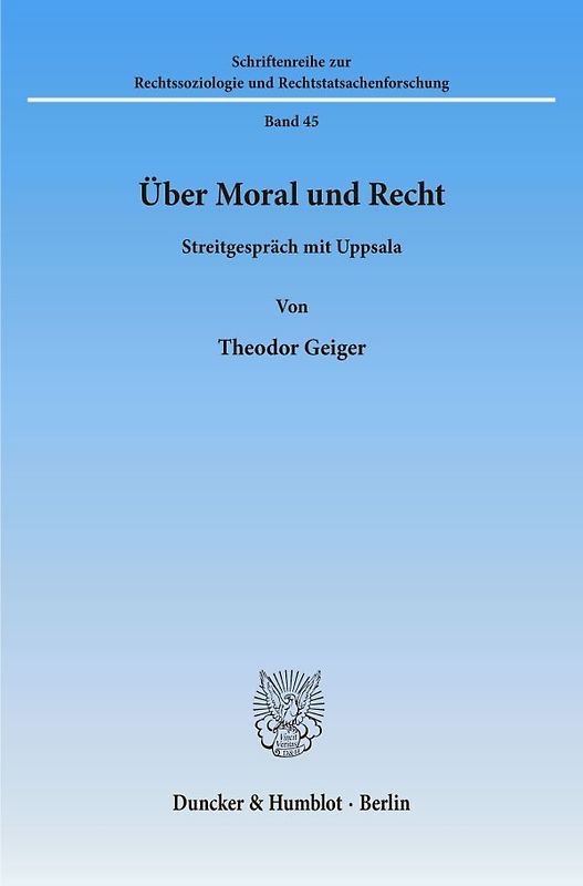 Über Moral und Recht.