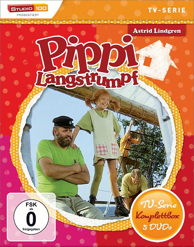 Astrid Lindgren: Pippi Langstrumpf - TV-Serie Komplettbox [5 DVDs] DVD