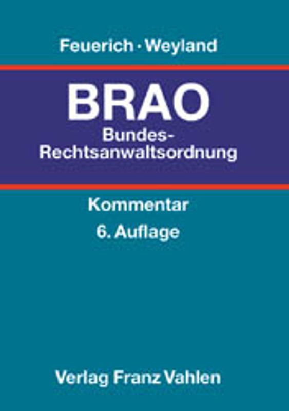 Bundesrechtsanwaltsordnung