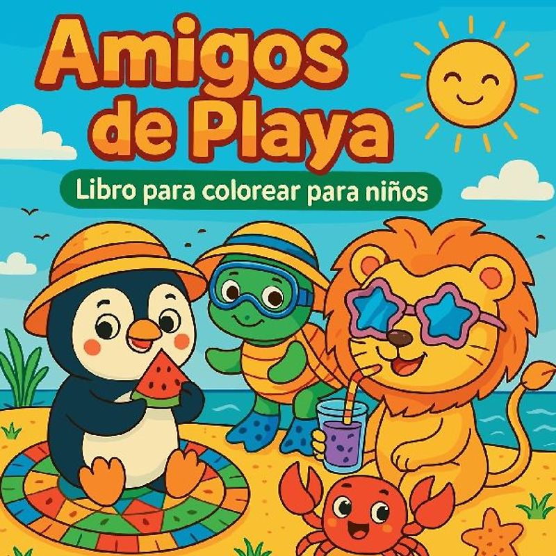 Amygos de Playa - Libro para colorear para niños