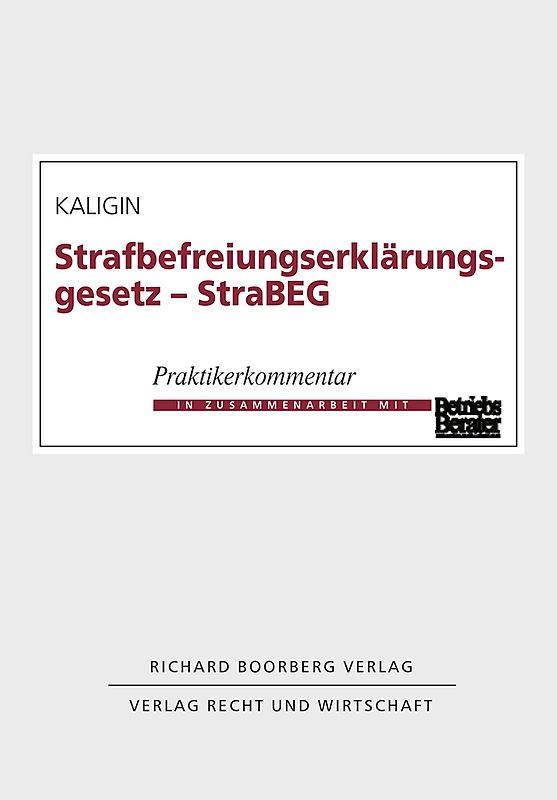 Strafbefreiungserklärungsgesetz (StraBEG)