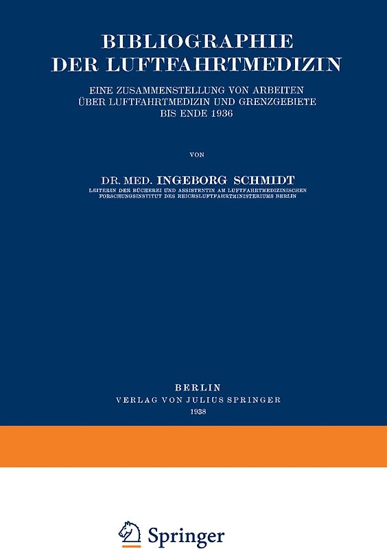 Bibliographie der Luftfahrtmedizin