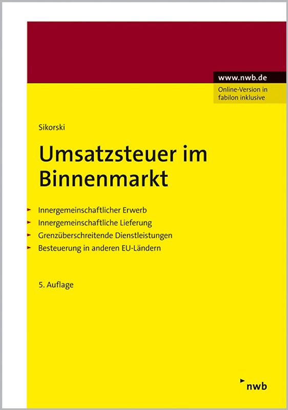 Umsatzsteuer im Binnenmarkt