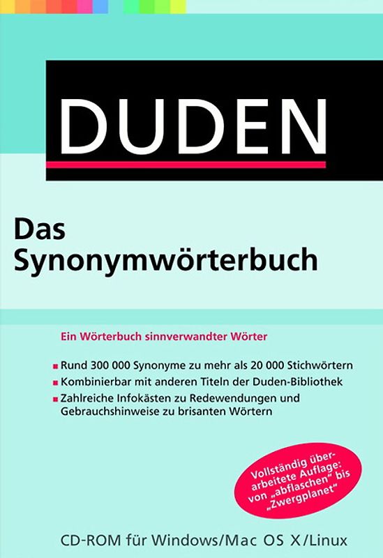 DUDEN: DUDEN: Das Synonymwörterbuch MacOS