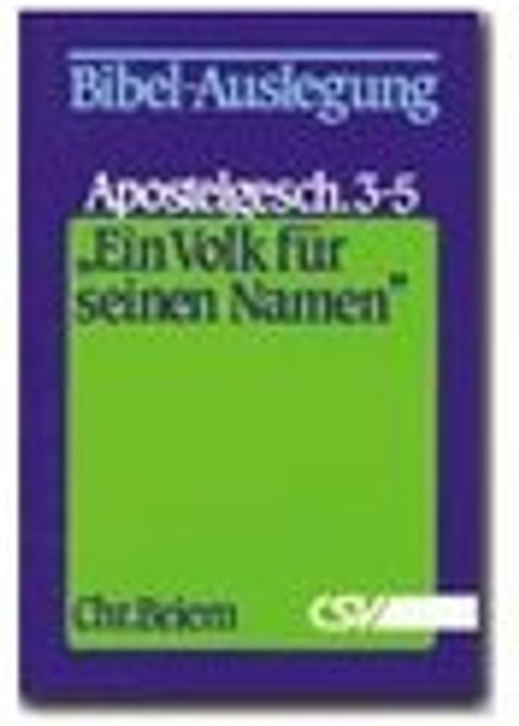 Ein Volk für seinen Namen - Teil 3