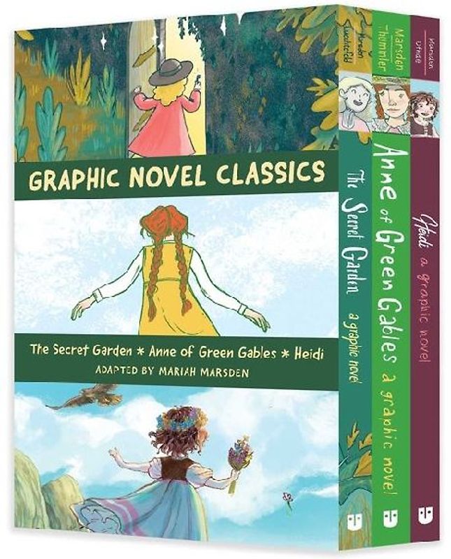Graphic Novel Classics: The Secret Garden, Anne of Green Gables, and Heidi