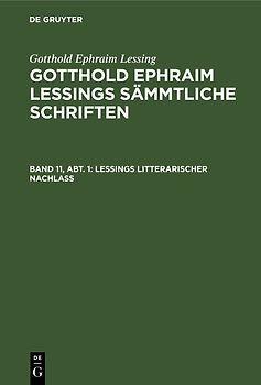 [Sämmtliche Schriften] @Gotthold Ephraim Lessings Sämmtliche Schriften