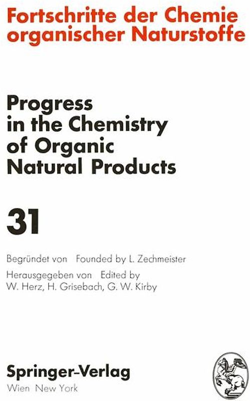 Fortschritte der Chemie Organischer Naturstoffe / Progress in the Chemistry of Organic Natural Products