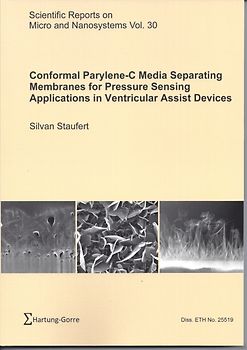 Conformal Parylene-C Media Separating Membranes for Pressure Sensing Applications in Ventricular Assist Devices