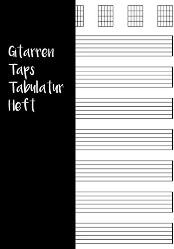 Gitarren Taps Tabulatur Heft: (schwarz)
