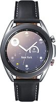 Samsung Galaxy Watch 3 41 mm boîtier en acier inoxydable mystic silver et bracelet cuir noir [Wi-Fi + 4G]