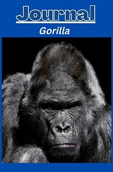 Gorilla Journal series 1 with a cobalt blue background