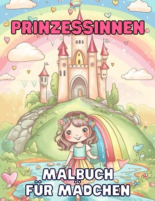 Prinzessinnen - Malbuch für Mädchen: 50 einzigartige Designs zum Ausmalen