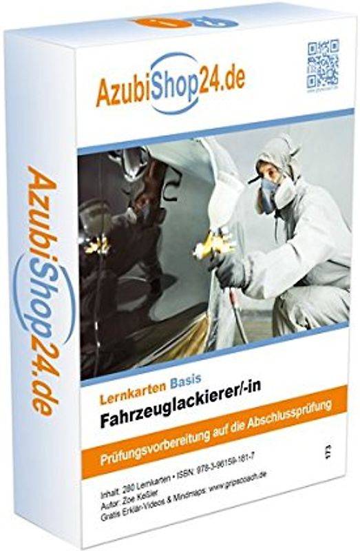 AzubiShop24.de Basis-Lernkarten Fahrzeuglackierer /-in. Prüfungsvorbereitung