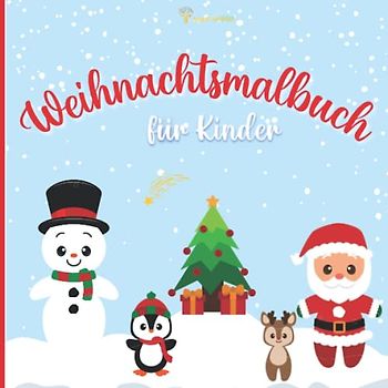 Weihnachtsmalbuch für Kinder: Malbuch für Mädchen und Junge ab 3 Jahre | 30 Ausmalbilder | Winter & Advent Ausmalbuch mit schwarzen Hintergründen | ... | Nikolausgeschenk Weihnachtsgeschenk |