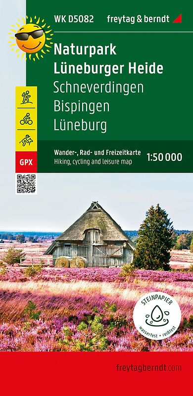 Naturpark Lüneburger Heide, Wander-, Rad- und Freizeitkarte 1:50.000, freytag & berndt, WK D5082