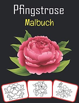 Pfingstrose Malbuch: Pfingstrosenbilder, Mal- und Lernbuch mit Spaß für Kinder (60 Seiten, mindestens 30 Pfingstrosenbilder)