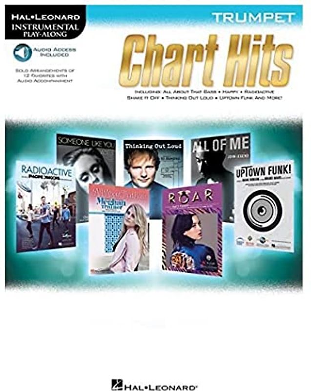 Chart Hits - -For Trumpet- (Book & Online Audio): Play-Along, Sammelband, Download (Audio) für Trompete: Instrumental Play-Along (Hal Leonard Instrumental Play-along)