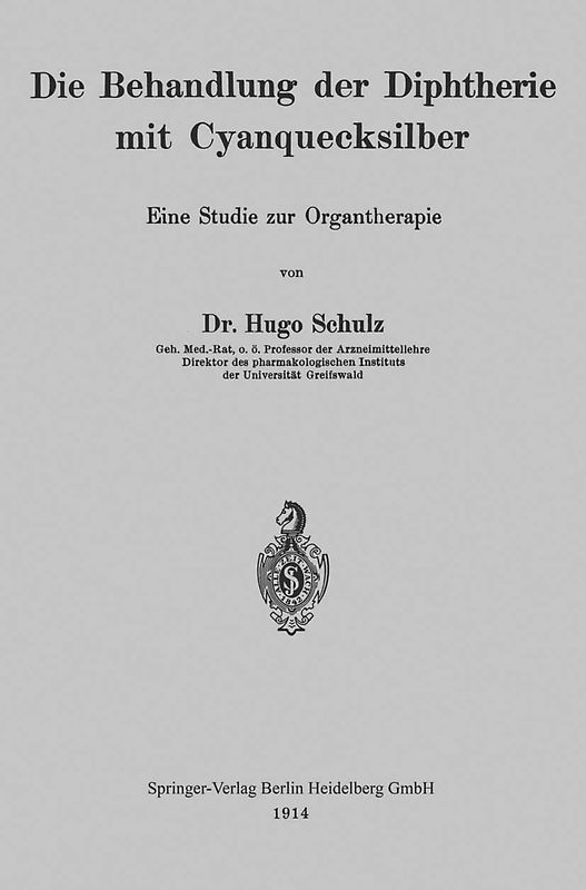 Die Behandlung der Diphtherie mit Cyanquecksilber