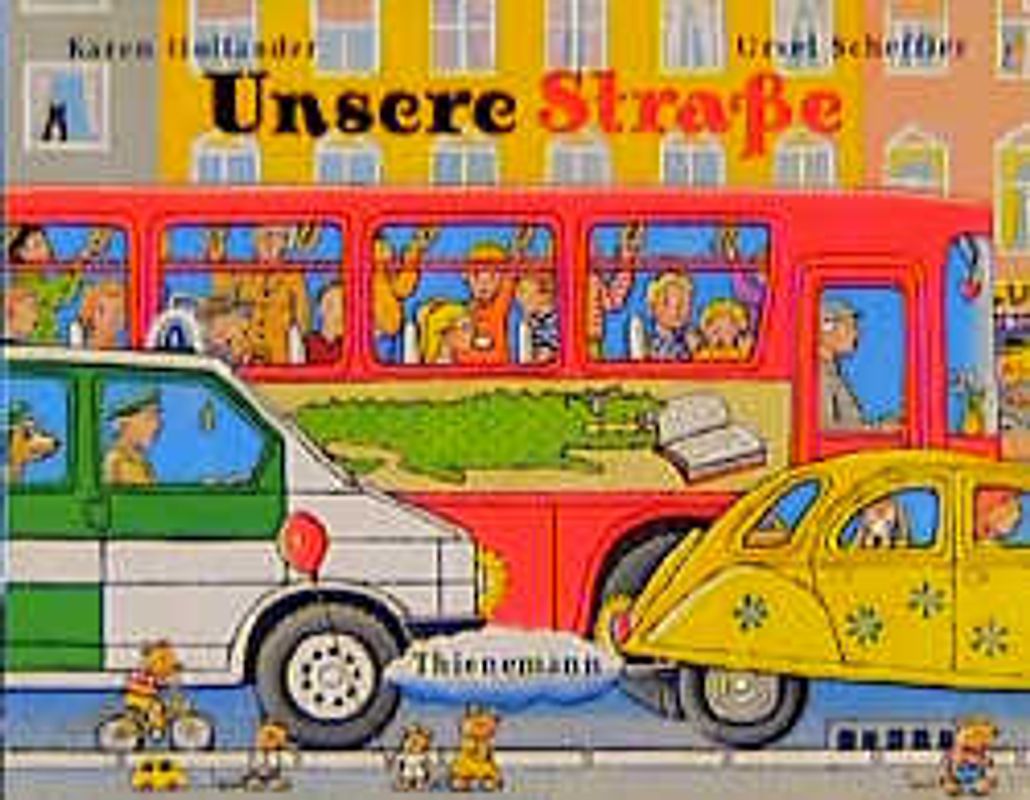 Unsere Strasse. Pappbilderbuch mit eingebautem Spiegel