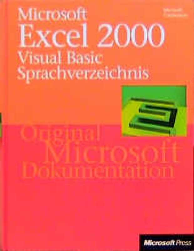 Microsoft Excel 2000 Visual Basic Sprachverzeichnis