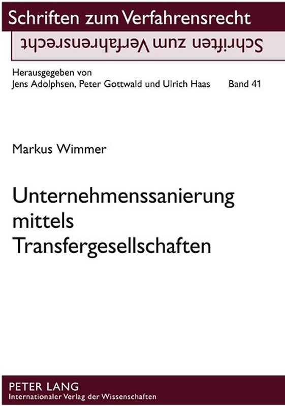 Unternehmenssanierung mittels Transfergesellschaften