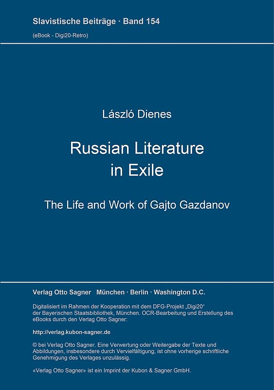 Russian Literature in Exile