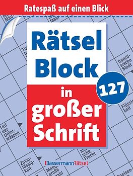 Rätselblock in großer Schrift 127