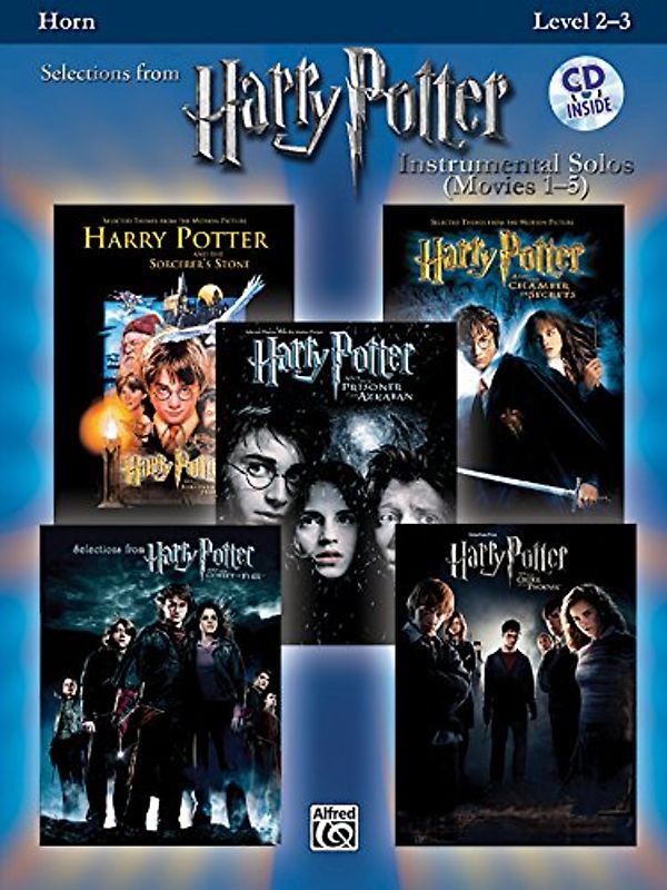 Harry Potter Movies 1-5, w. Audio-CD, for Horn in F (Harry Potter Instrumental Solos (Movies 1-5): Level 2-3) - John Williams