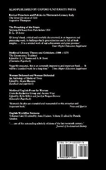 English Preaching in the Late Middle Ages