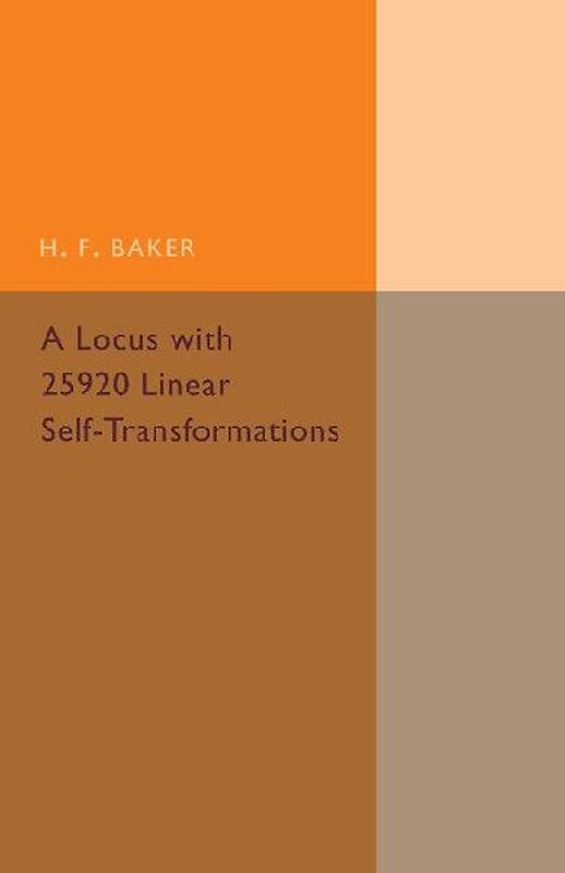 A Locus with 25920 Linear             Self-Transformations
