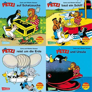 Maxi-Pixi-4er-Set 34: Petzi (4x1 Exemplar)