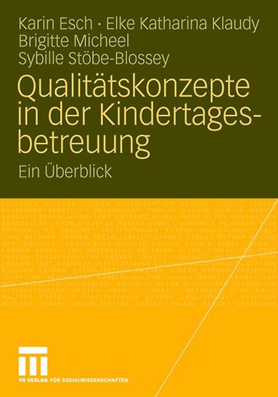 Qualitätskonzepte in der Kindertagesbetreuung