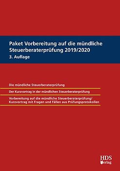 Paket Vorbereitung auf die mündliche Steuerberaterprüfung 2019/2020