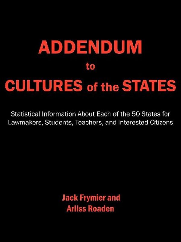 Addendum to Cultures of the States