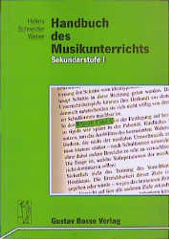 Handbuch des Musikunterrichts